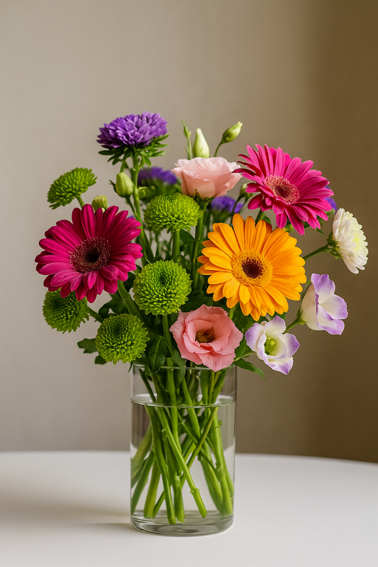 Bright Gerbera & Lisianthus Bouquet