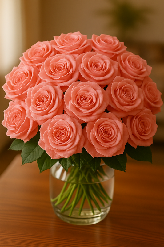 Pink Roses Flower Bouquet