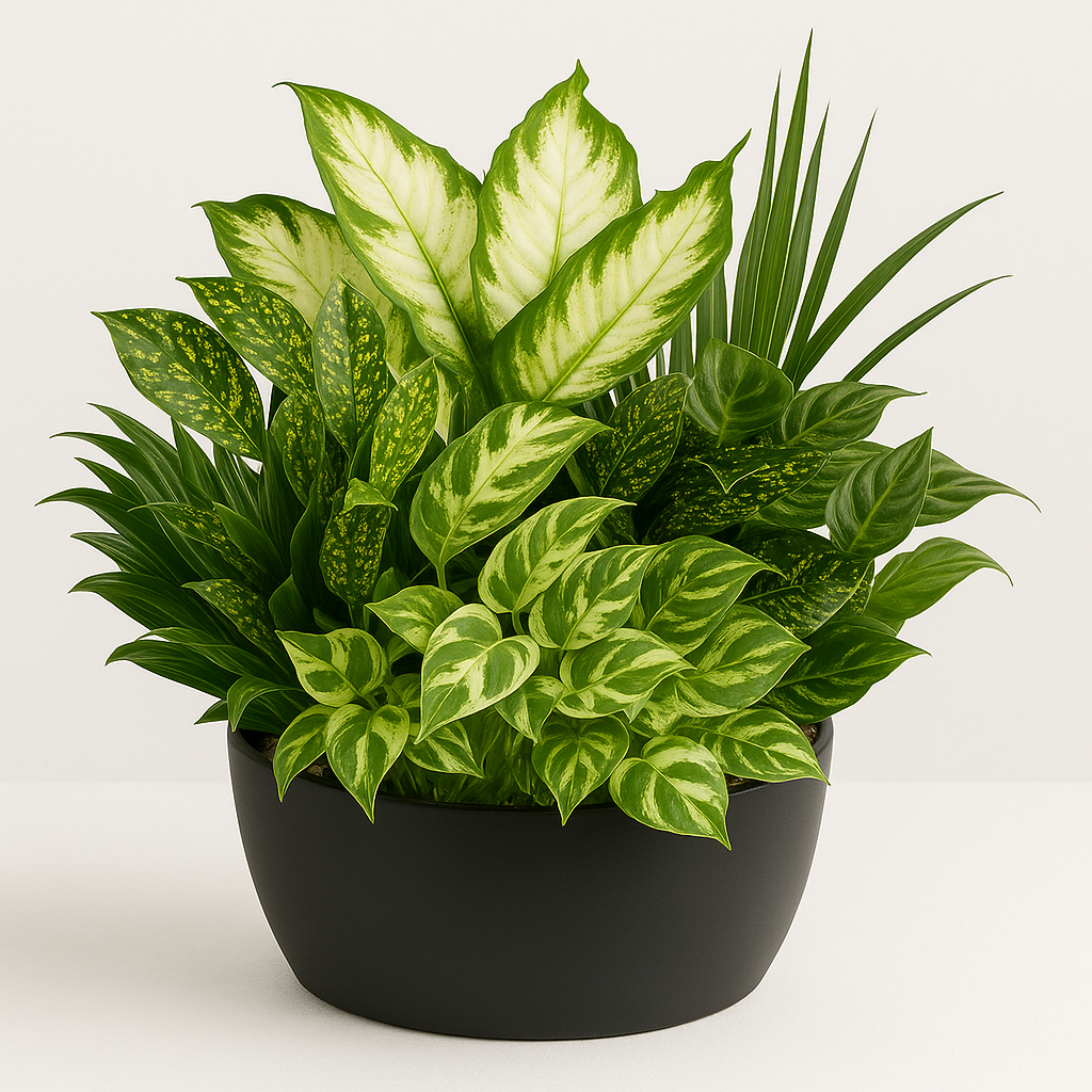 indoor plants free delivery Assorted Green Indoor Plant Garden – Free Shipping & Same Day Delivery – OnlyFlowers