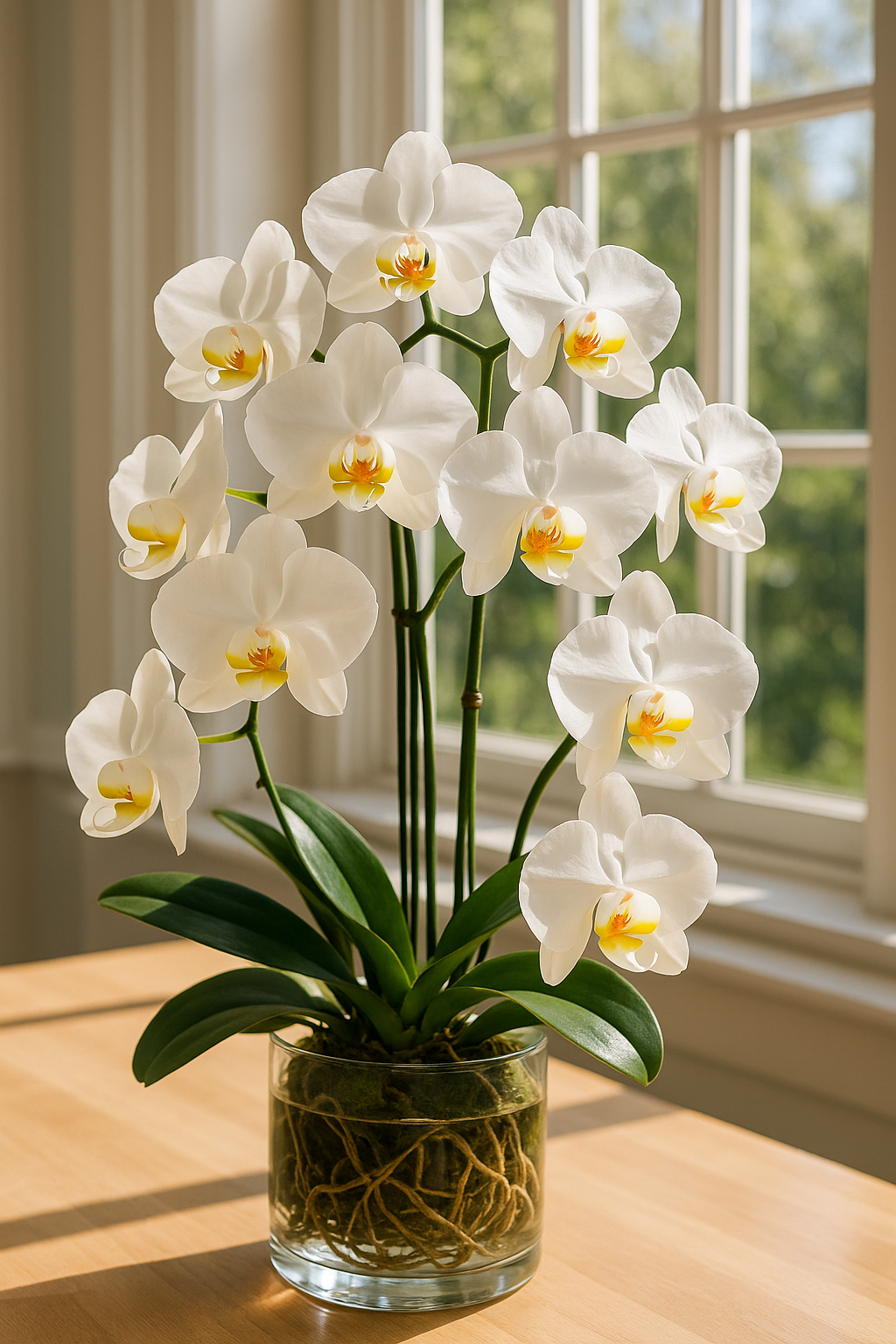 Elegant White Orchid Plant