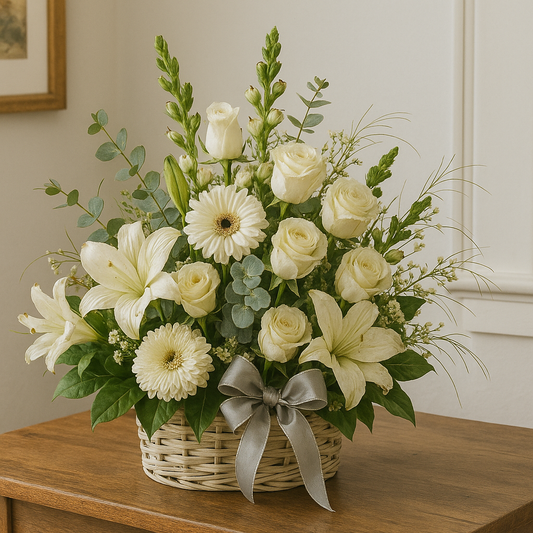 White Sympathy Basket