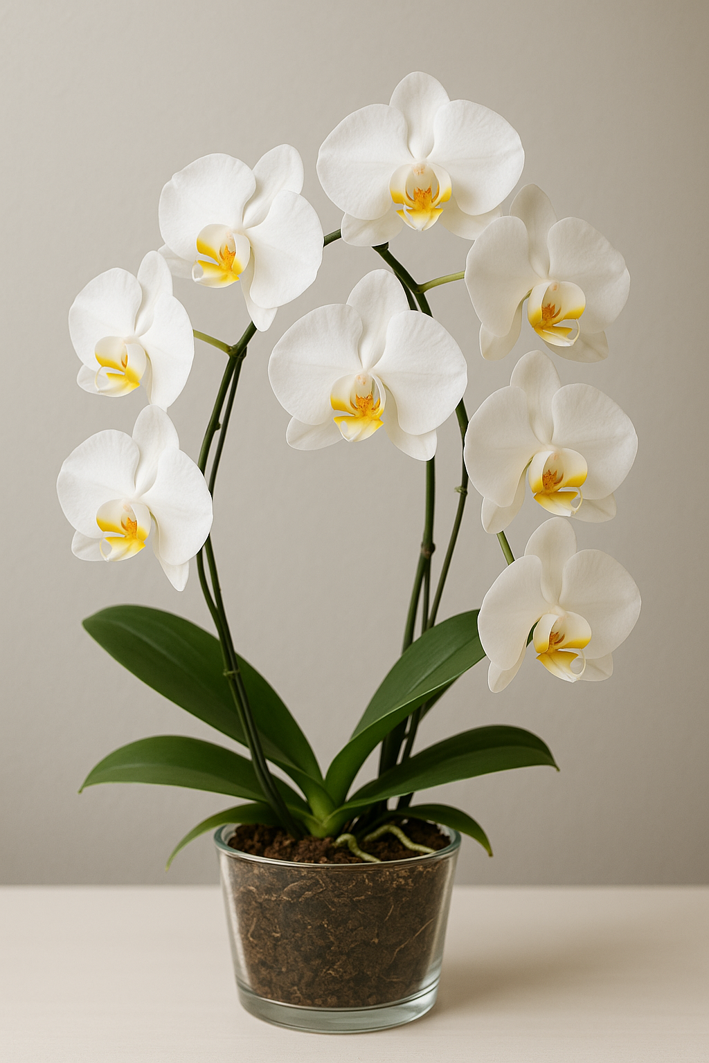 Elegant White Orchid Plant