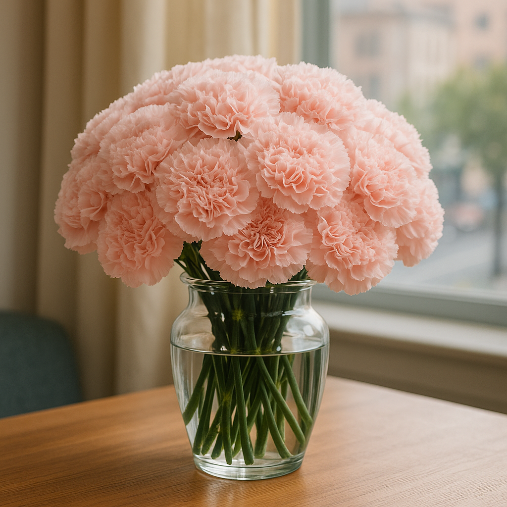 Peach Carnation Flower Bouquet