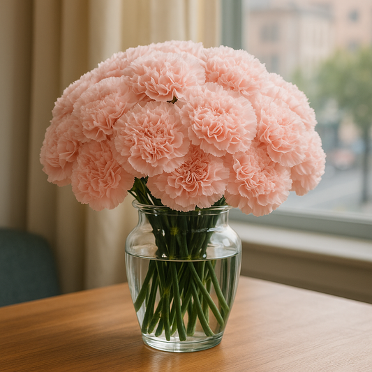 Peach Carnation Flower Bouquet
