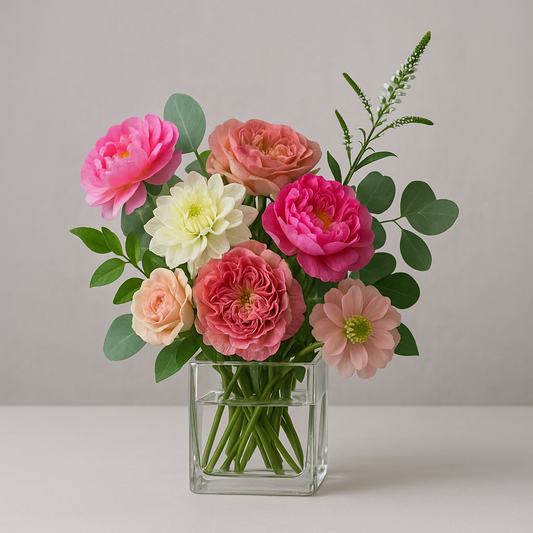 Peony & Garden Rose Bouquet