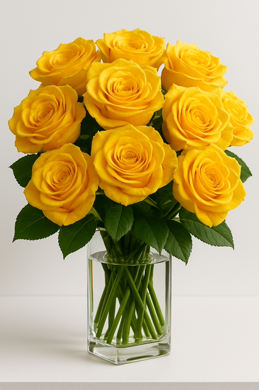 Yellow Rose Flower Bouquet