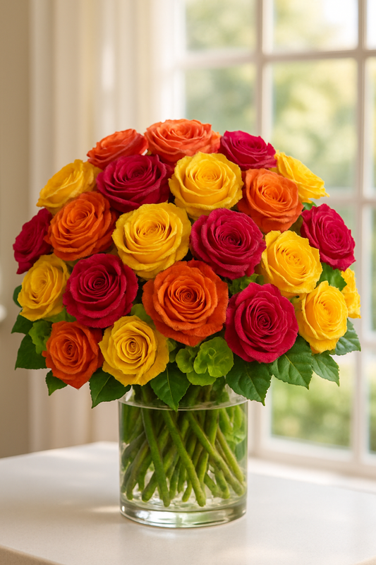 Colorful Mixed Roses