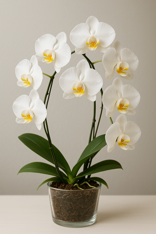 Elegant White Orchid Plant